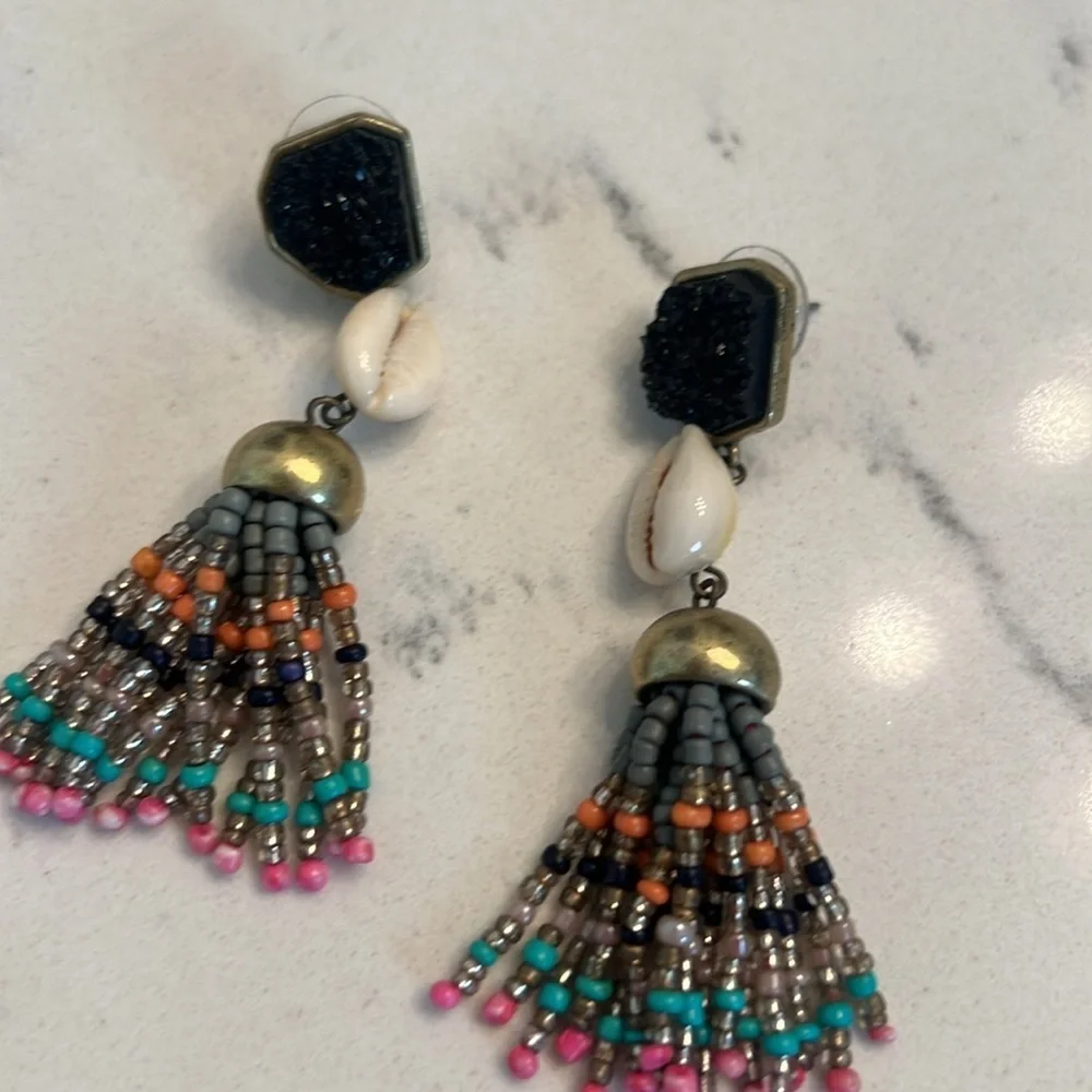 Baublebar bead seed tassel earrings - Picture 4 of 4